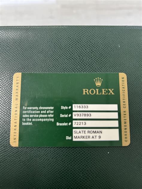 rolex with papers|rolex warranty card for sale.